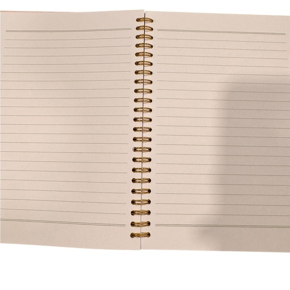 Rose Gold Glitter Spiral Notebook - 'Stay Positive Work Hard' NWOT - Picture 2 of 3